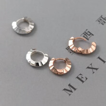 925 Sterling Silver 12mm Sleeper Hoop Earrings-Silver