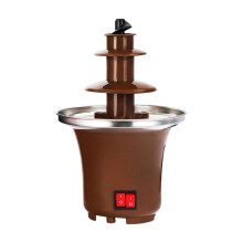Chocolate Fondue Set Stainless Steel 3-Tier 10 oz
