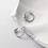 Orecchini a cerchio con nodo in argento sterling 925, 15 mm 1