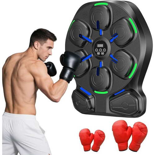 Music Boxing Machine mit LED-Lichtern, Bluetooth, RevFit