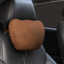 Pernă auto din piele catifelată cu spumă cu memorie, suport ergonomic pentru gât și lombar, respirabilă, compatibilă cu majoritatea