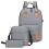 Set di zaino USB con porta di ricarica (3 pezzi) 1