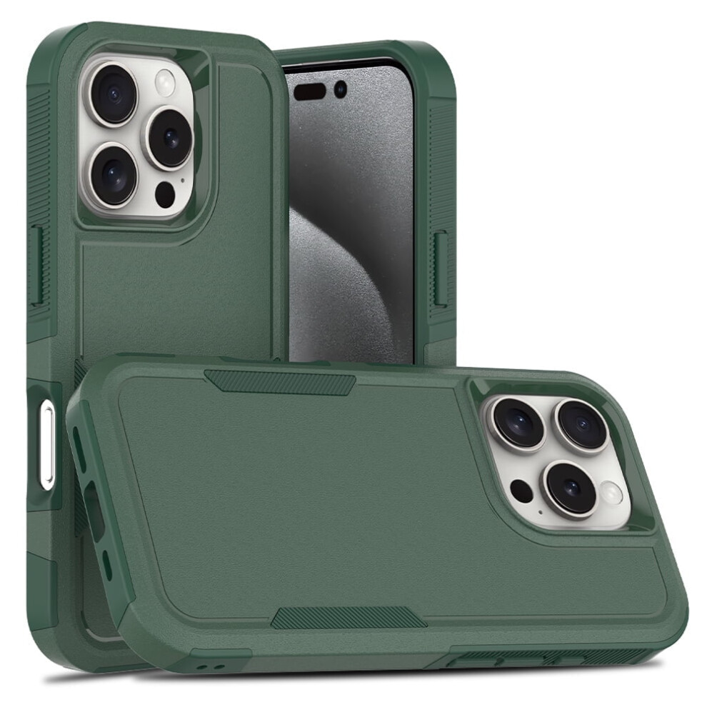 Defender Case For Iphone 16 Pro 6.3'' Â Heavy Duty 1-In-1 Rugged, Dustproof, Shockproof, Non-Slip Cover, Green 9489952993942