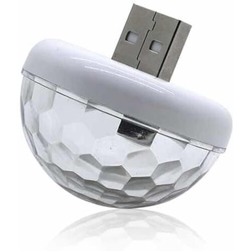 Tragbare LED-Diskokugel-Auto-Stimmungsleuchte, USB-betrieben