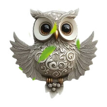 Søt Owl2D Flat Bilventilklips Akryl Bildiffuser Luftfrisker Hengende Ornament For Bilinnredning