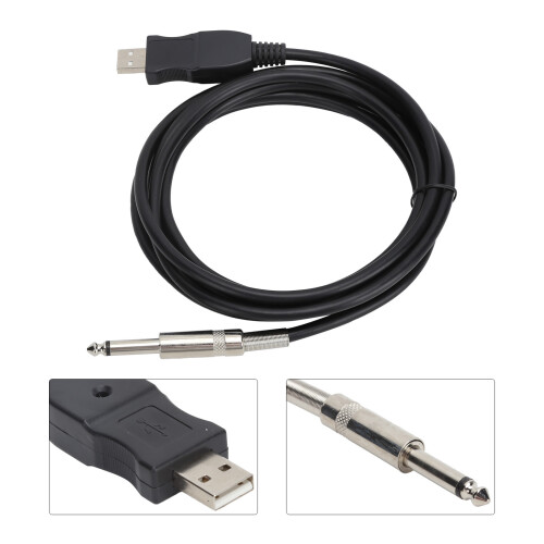 3m Gitarrenkabel USB, Treiberfrei