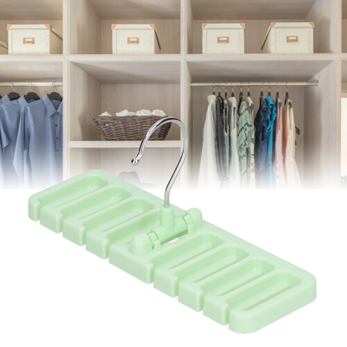 Multifunctional Tie Storage Rack Closet Organizer ABS + Iron, Compact and Space-Saving 1