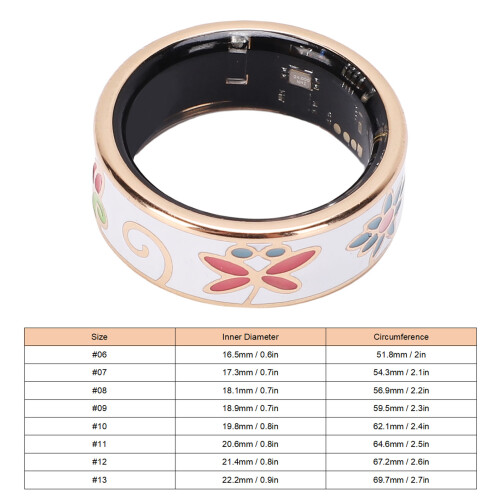 Modell 11 Smart-Ring IP68 Emaille 20 mAh Gehäuse 1