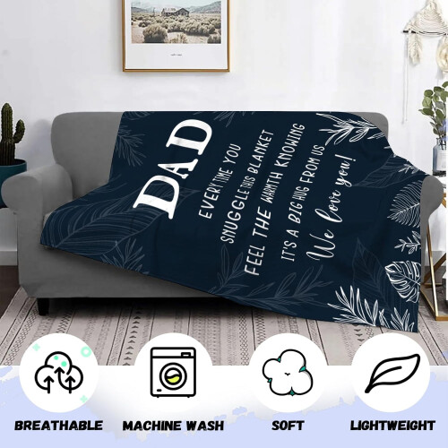 Coperta da nonno regalata dai nipoti, 50"x60" 2