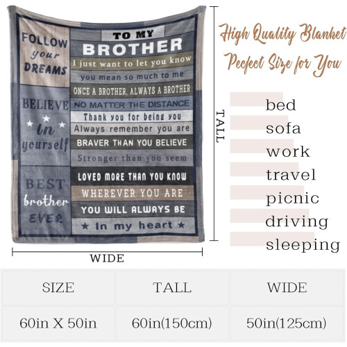 Son Gift Blanket - Cotton - 60" x 50" 1