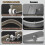 Plafondgordijnrail van aluminiumlegering, 90 cm, wit 3