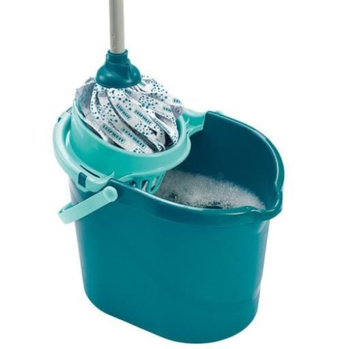 Leifheit Classic Eimer und Wischmopp mit Streifen 1