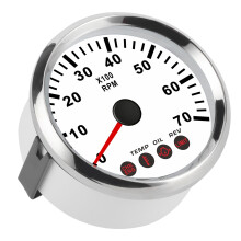 0‑7000RPM Tachometer Gauge with Oil Pressure Temp Alarm for Suzuki Boats & Motorcycles