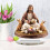 Easter table centerpiece with bunny and egg decor 5