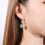 Sterling Silver Snowflake Drop Earrings 1 Pair 3