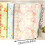Organiseur de documents extensible A4 à motif floral (3 pièces) 3