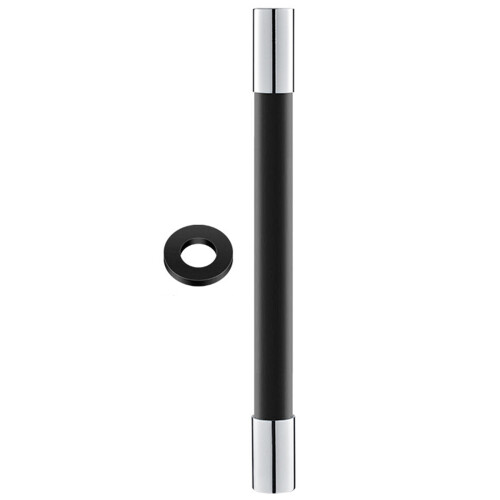 Multifunktionshåndbruser til badeværelset, ergonomisk multifunktionshåndbruser med poleret kromfinish, rustfrit stål + kobber + silikone, 360