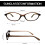 Γυαλιά ηλίου PUMIER Retro Oval για γυναίκες, κομψά, Cat Eye, δεκαετίας του '90, ελαφριά, στενά 4