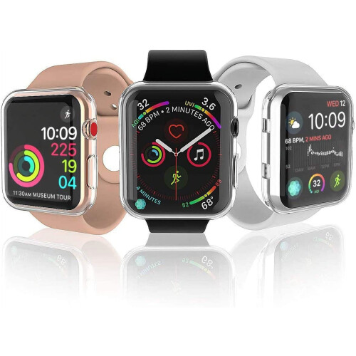 Θήκη XiHAMA2-Pack 40 χιλιοστών από μαλακή TPU για iWatch με προστατευτικό οθόνης, συμβατή με 2