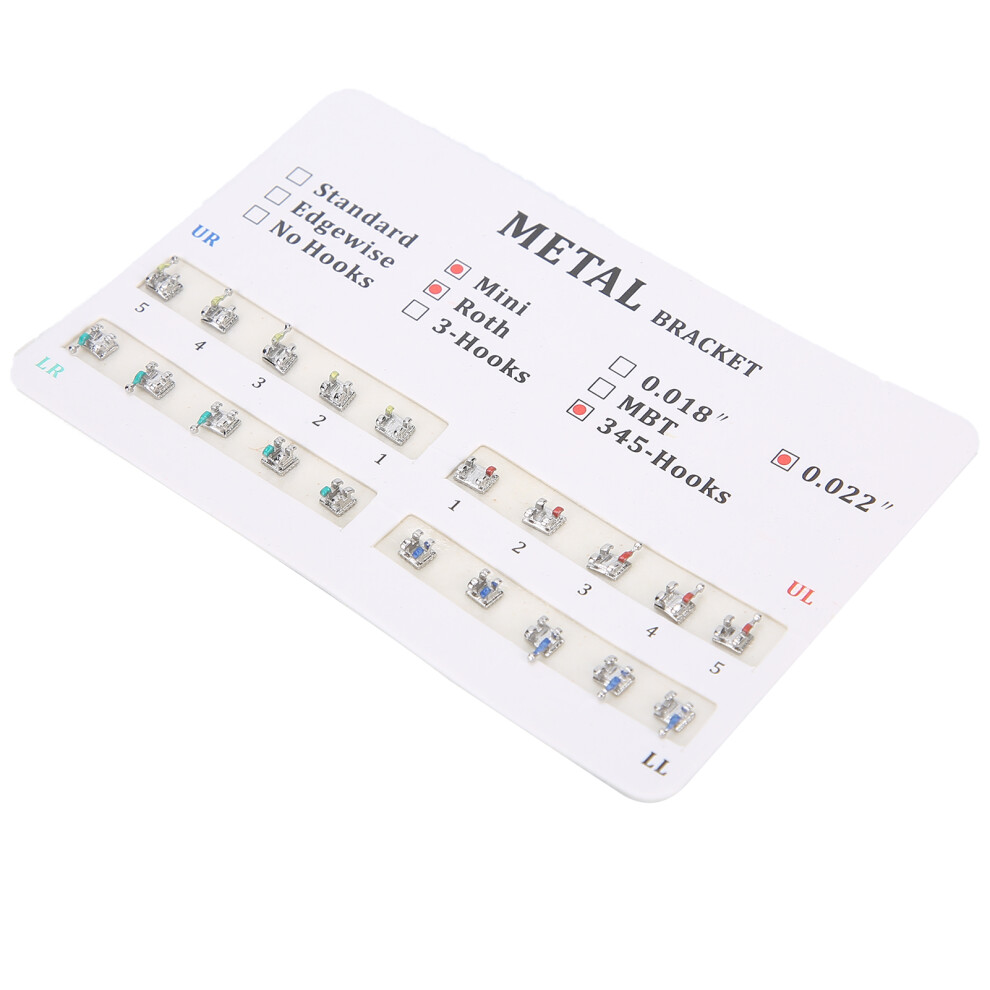 Stainless Steel Orthodontic Brackets for Dental Teeth Treatment