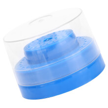 60 Holes Round Dental Bur Holder Box ABS for Grinding Head Accessories