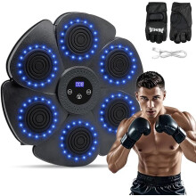 Music Boxing Machine with LED Screen Wall Mounted Musical Boxing Machine with Boxing Gloves Music Boxing Machine for Adults and Kids