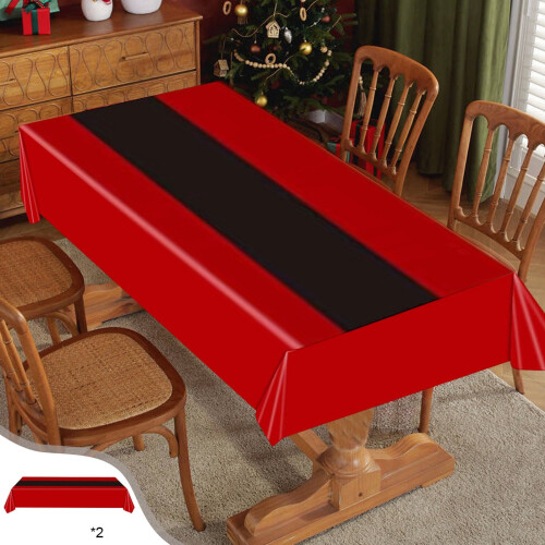 Nappe de Noël imperméable jetable, lot de 2, 54 x 108 cm 1