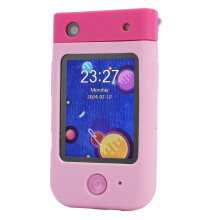 Kids Smart Phone Toy 2.8" 1080P Flip Camera, Pink, 32GB Compatible