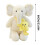 Coussin éléphant en peluche décoratif 61 cm 3