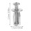 Hollow Door Anchors Silver Lantern Shape 20 Set 2
