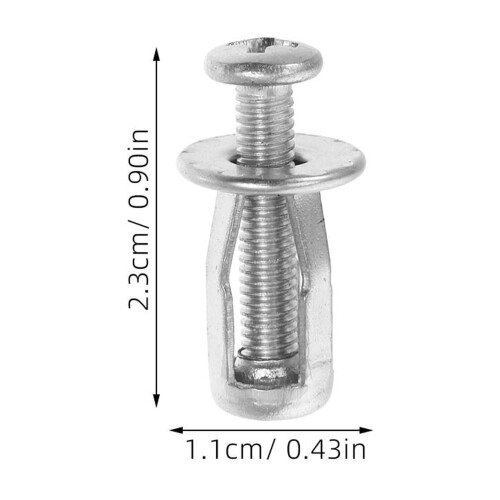 Hollow Door Anchors Silver Lantern Shape 20 Set 1