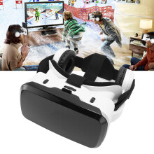 VR Headset for 5.5-7.2 Inch Phones, Blue Light Block, Wireless Earphones