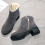Damenstiefel mit eckiger Spitze und Absatz, Obermaterial aus Samt, Größe 35 4