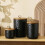 Ceramic Airtight Storage Canister Matte Black 1300ml 3