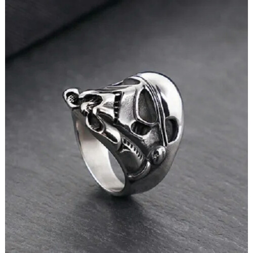 Stormtrooper-Helm-Ring, Edelstahl, Herrenringgröße 10 1