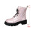 Damen-Ankle-Boots, lässiger Winterstil, PU-Material, Größe 4 4