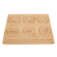Massivholz-Perlenboard für Schmuckherstellung, 15-20 cm Maßstab, Bast-Perlenfach