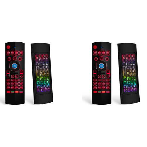 2X Air Mouse for Android TV Box, Mini Wireless Keyboard Remote Control
