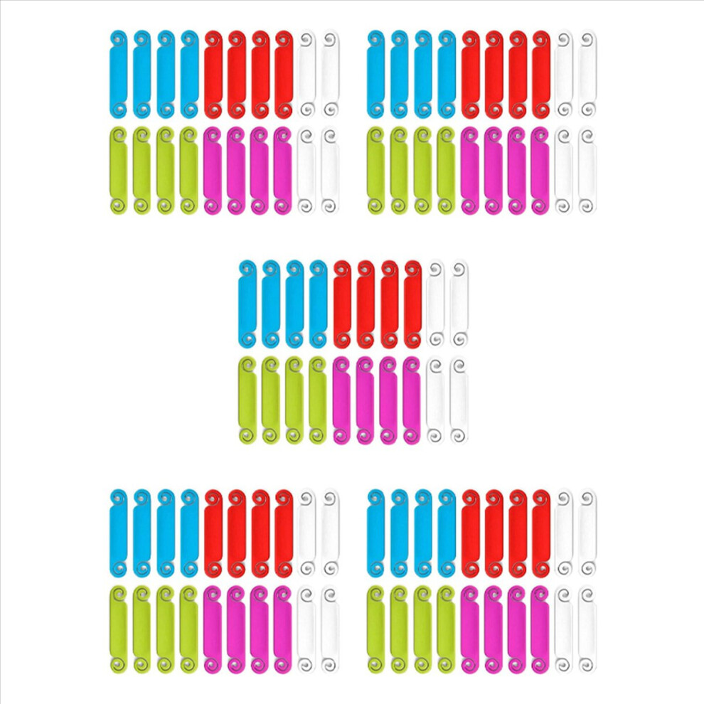 100 Pcs Cable Tags Management Multicolor Labels Cord Identification Fo 4851296914696