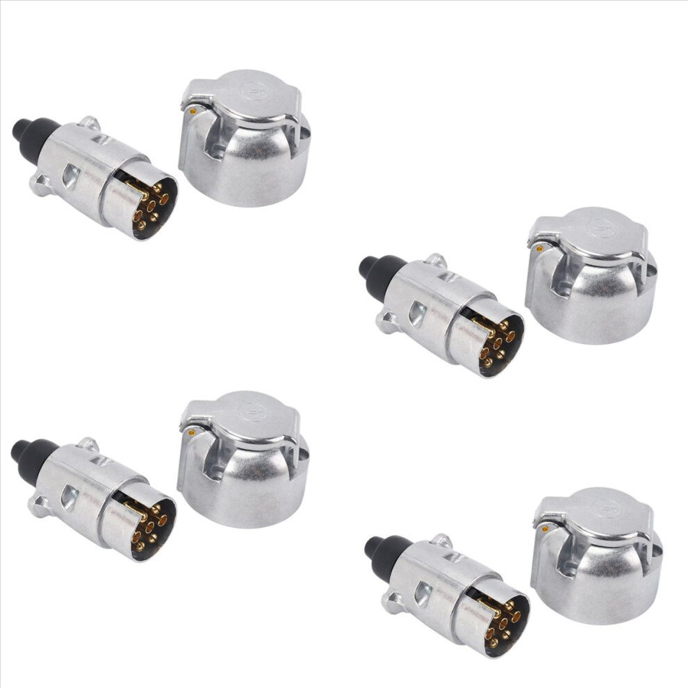 8X Trailer Accessories- 7 Pin Plug 12V Rv Sockets Towbar Towing 7Pin M 4851296913842
