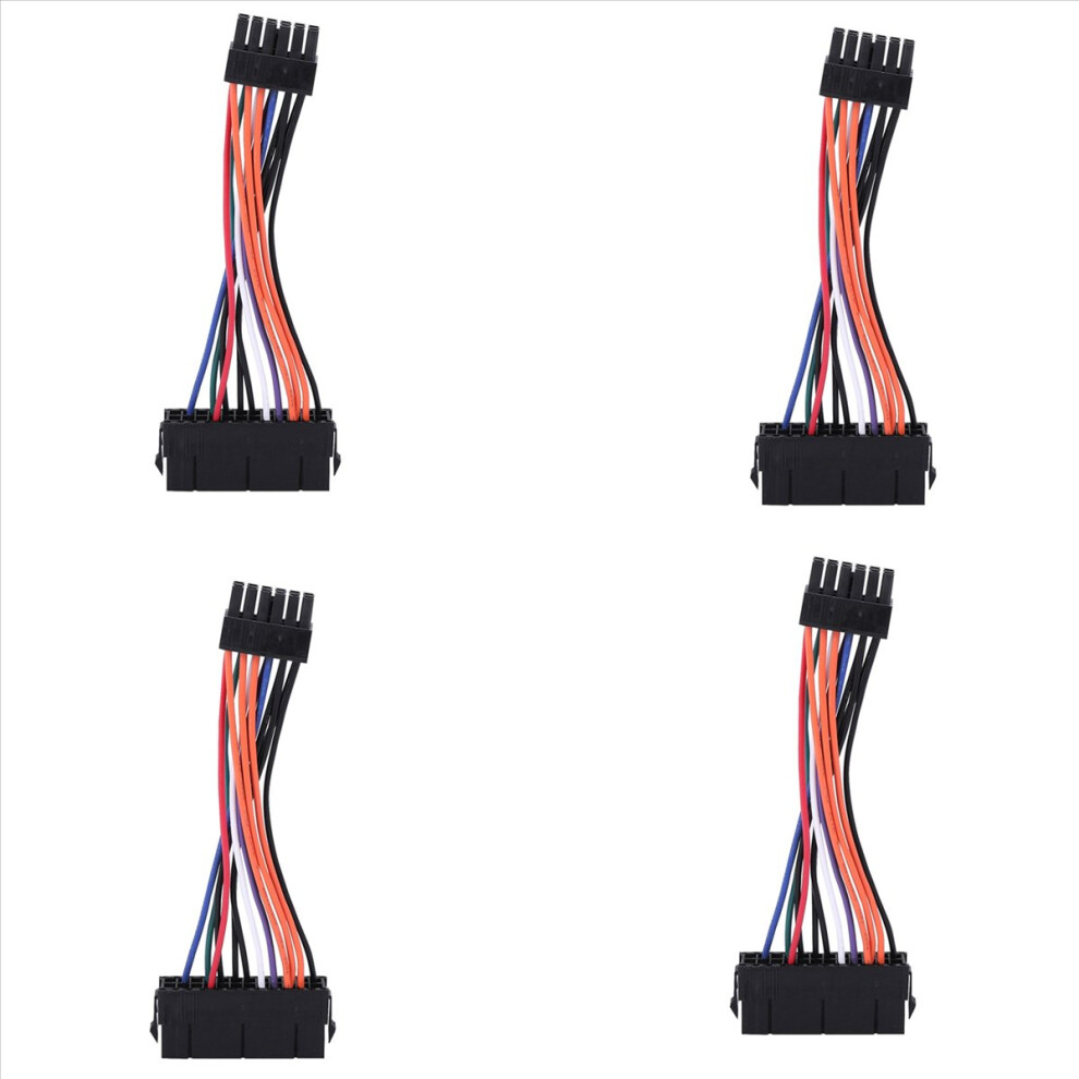 4X Psu Atx 24Pin Female To 12Pin Male Power Supply Sleeved Cable Cord 4851296911763
