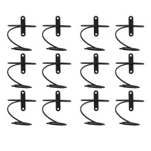 Pack of 12 Wall Mounted Wine Racks - Red Bottle Display Holder with Sc