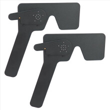 2X Professional Ophthalmic Lorgnette 17 Pinhole Black Plastic Vision T