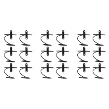 Pack of 18 Wall Mounted Wine Racks - Red Bottle Display Holder with Sc