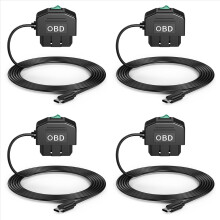 4X Dash Cam OBD Hardwire Kit, Camera USB Type C Kit with Power Cable f