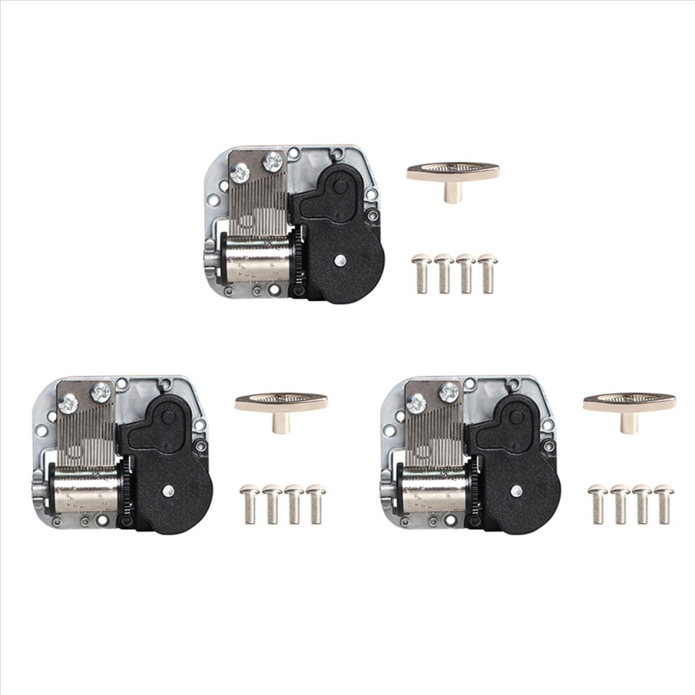 3X Music Box Movement Diy Clockwork Type Musical Accessories Piano Mod 4851296920796