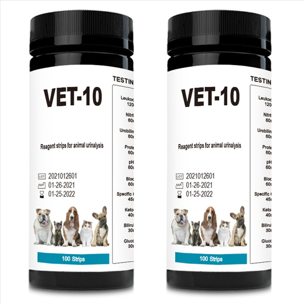Pet Urine Testing Strips, 200 Urinalysis Parameter Tests For Dogs,Cats 4851296920789