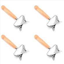 4X Stainless Steel Dumpling Wrappers Skin Dough Cutter Circle Roller R