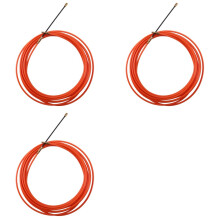3pcs 4Mm 5 Meter Orange Guide Device Nylon Electric Cable Push Pullers