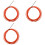 3pcs 4Mm 5 Meter Orange Guide Device Nylon Electric Cable Push Pullers 1
